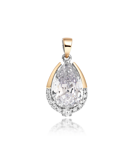 Kullatud hõberipats tsirkoonidega