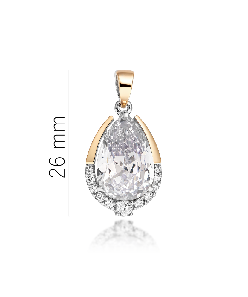 Kullatud hõberipats tsirkoonidega