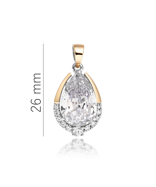 Kullatud hõberipats tsirkoonidega