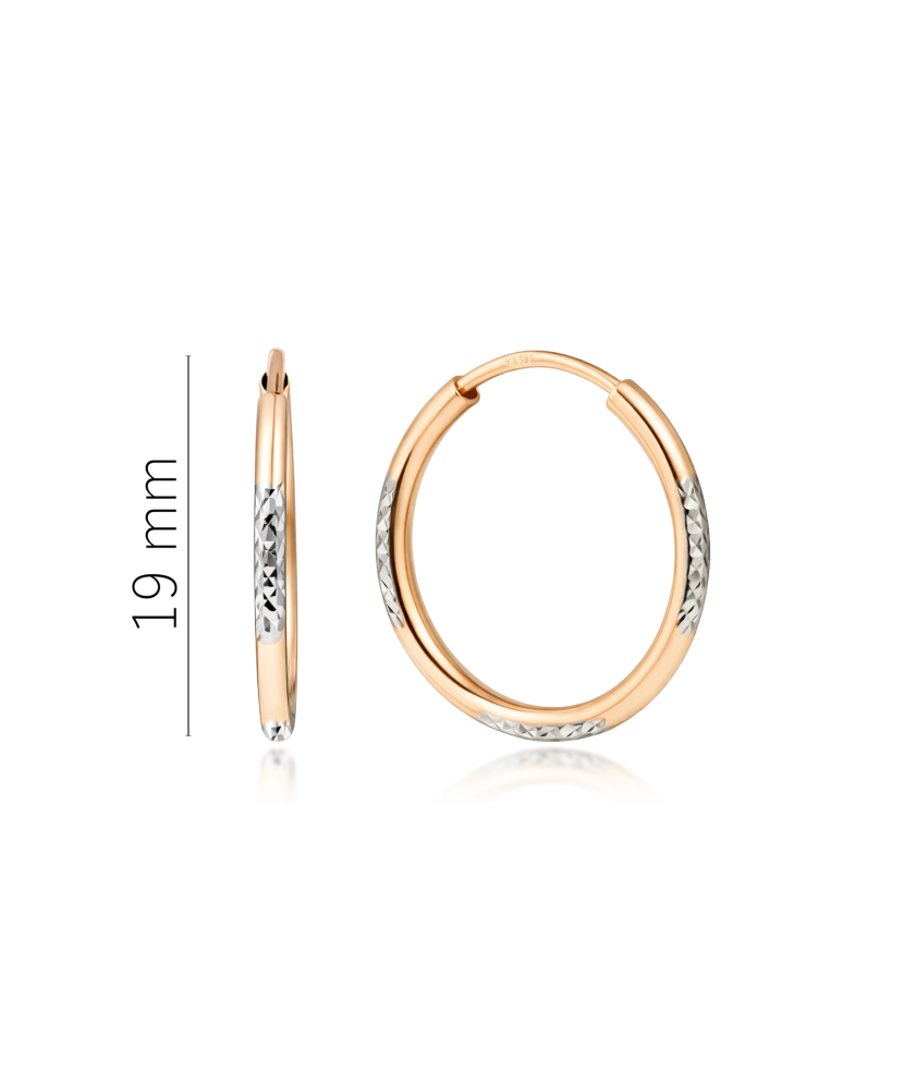 Graveeritud kuldkõrvarõngad