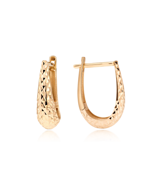 Graveeritud kuldkõrvarõngad