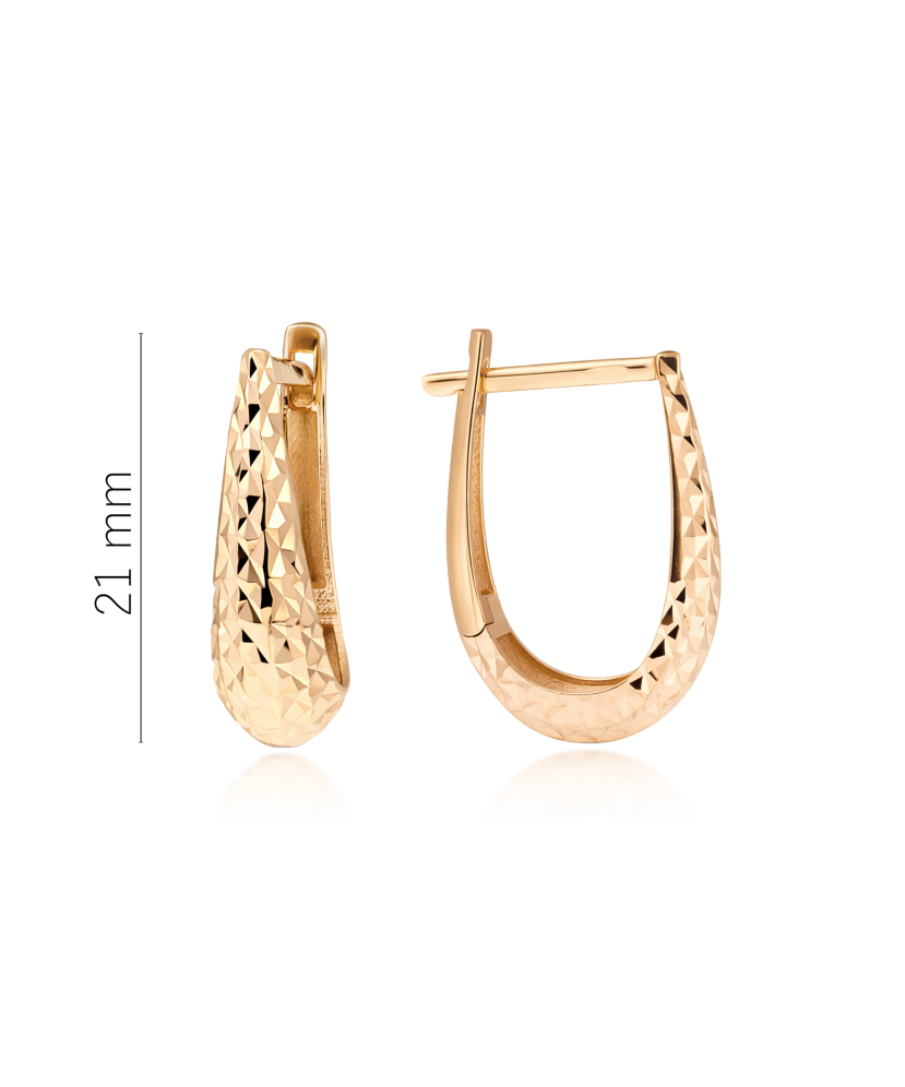 Graveeritud kuldkõrvarõngad