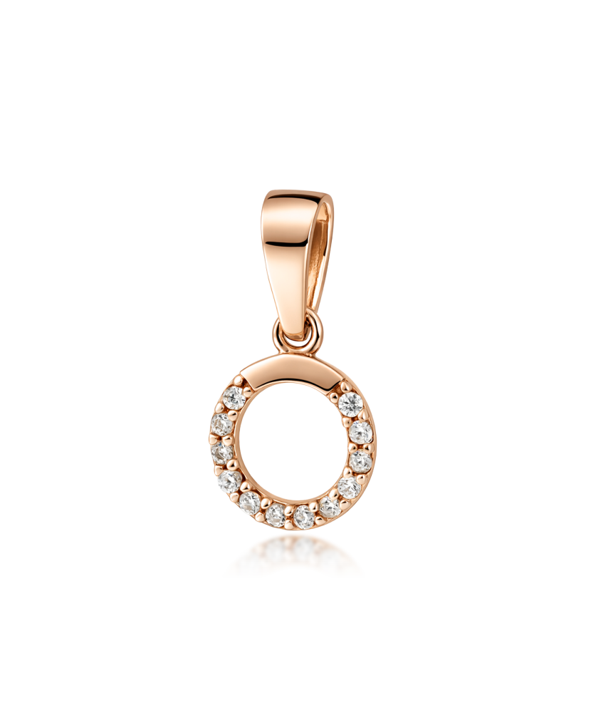 Золотой подвеска с цирконами