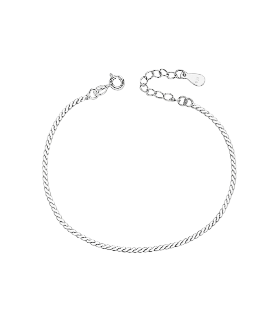 Hõbekäevõru pärlitega 1.6mm