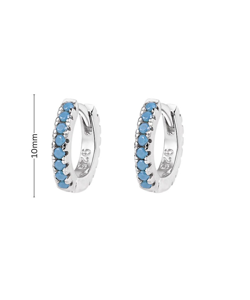 Детские серебряные серьги с цирконием