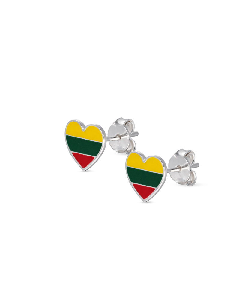 Hõbekõrvarõngad emailiga