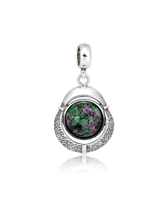 Hõbedane ripats jaspisega