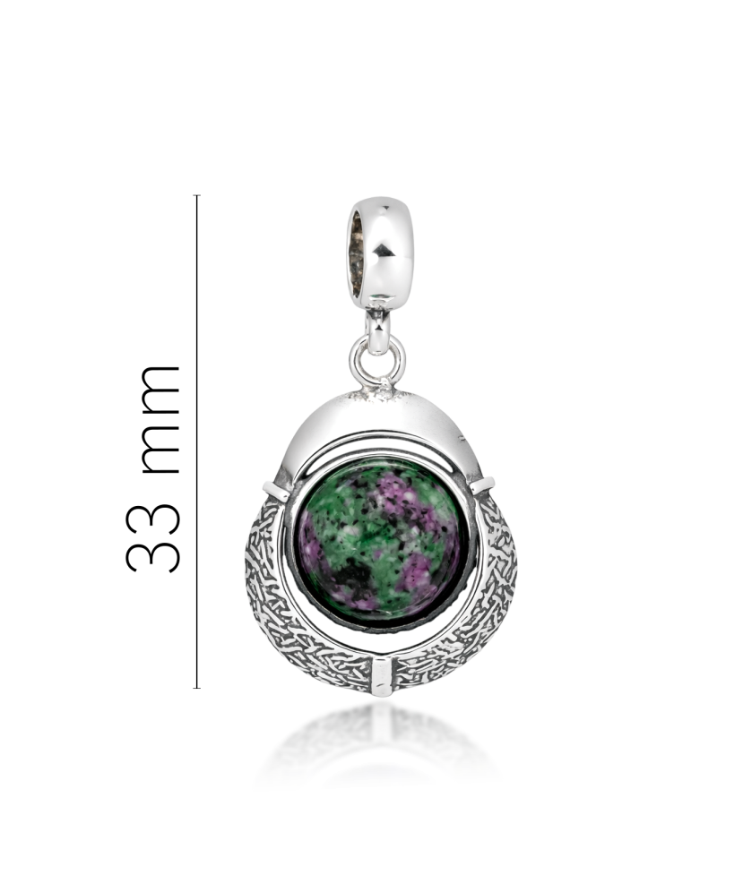 Hõbedane ripats jaspisega