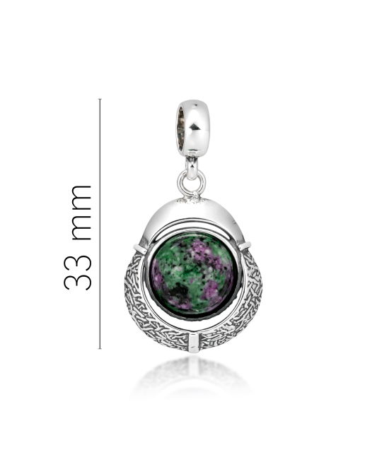 Hõbedane ripats jaspisega