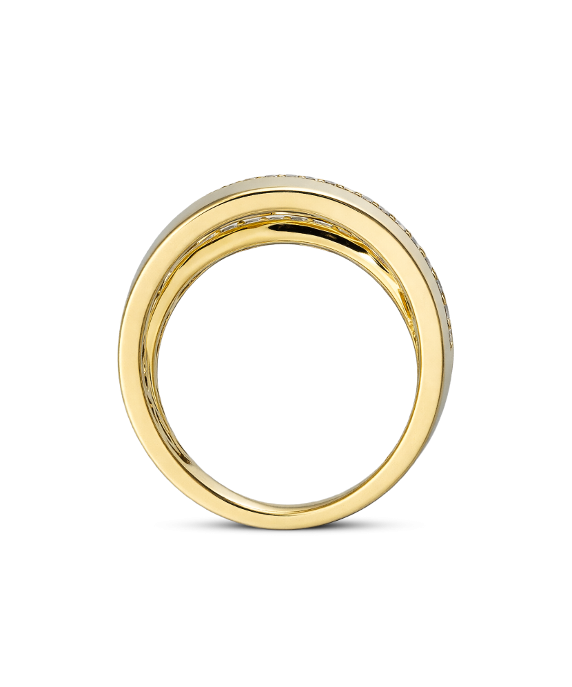 Kullatud Hõbesõrmus tsirkoonidega