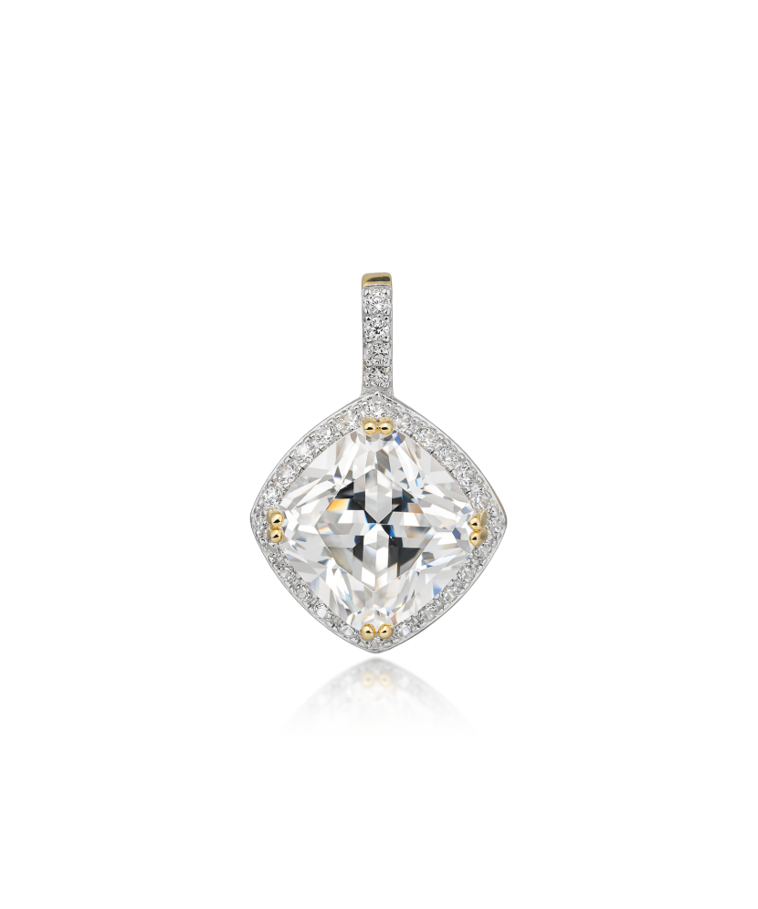 Серьги из серебра с цирконами