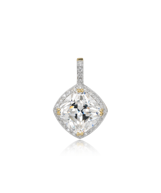 Серьги из серебра с цирконами