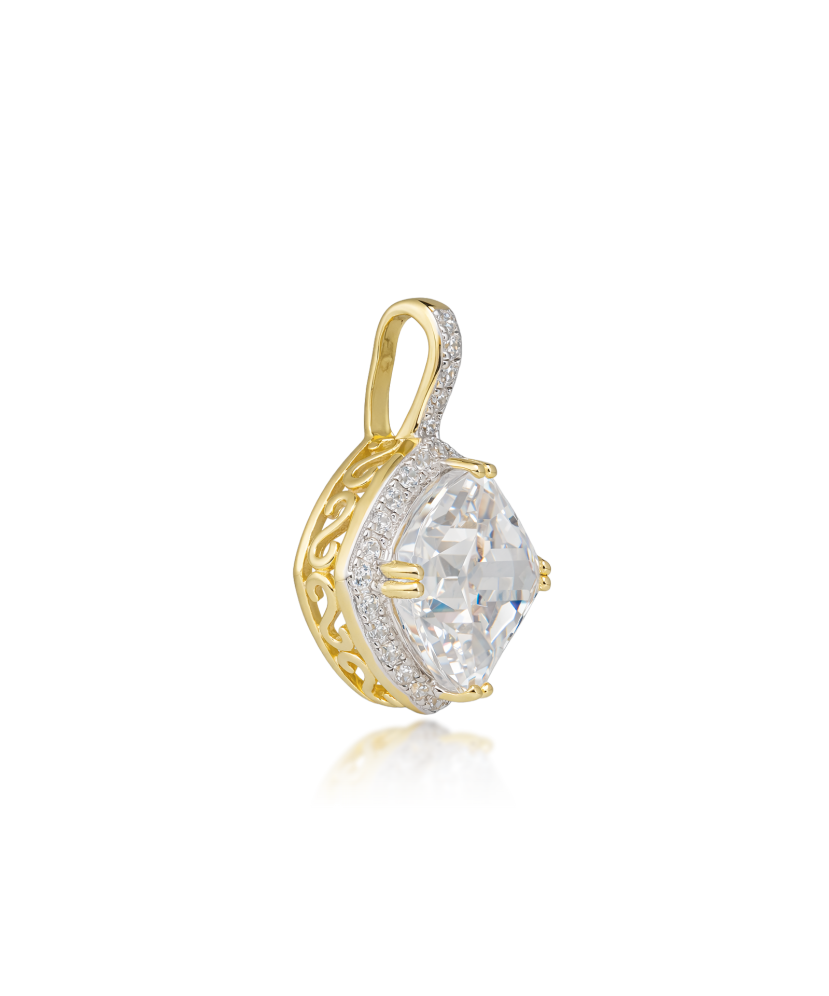 Серьги из серебра с цирконами