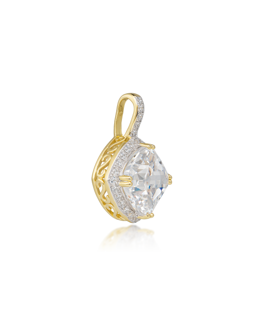 Серьги из серебра с цирконами