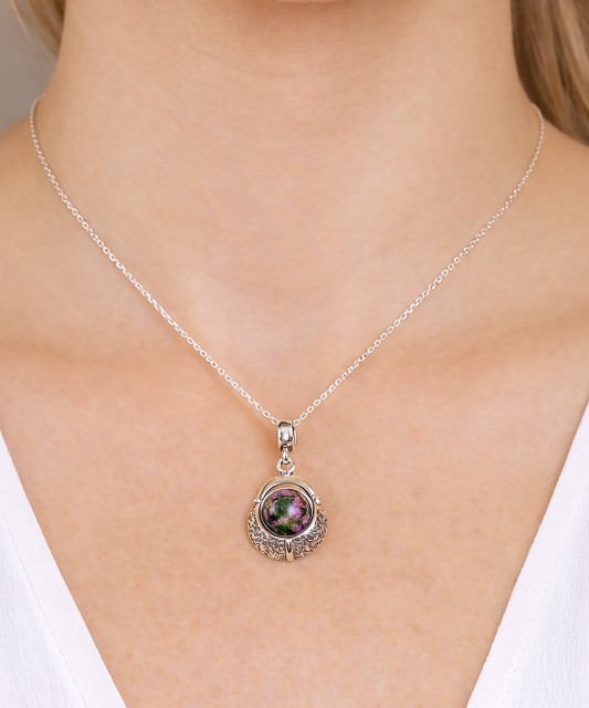 Серебряный кулон с яшмой