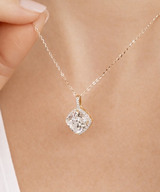 Серьги из серебра с цирконами