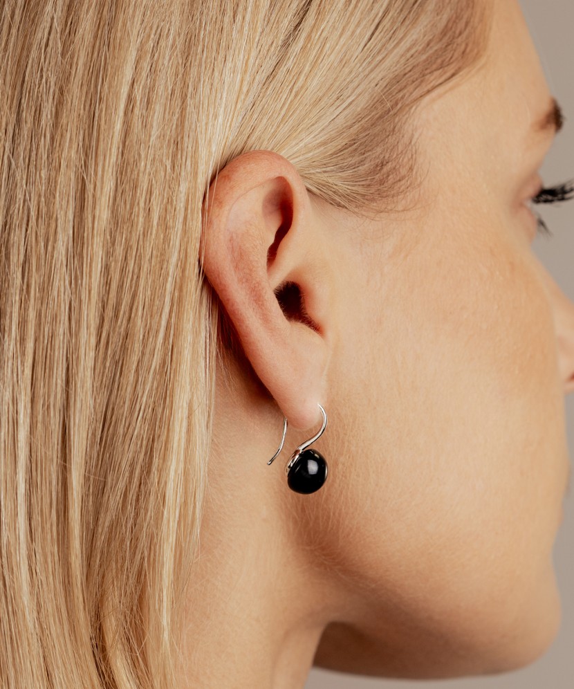 Hõbekõrvarõngad naturaalsete pärlitega