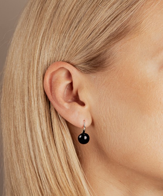 Hõbekõrvarõngad naturaalsete pärlitega