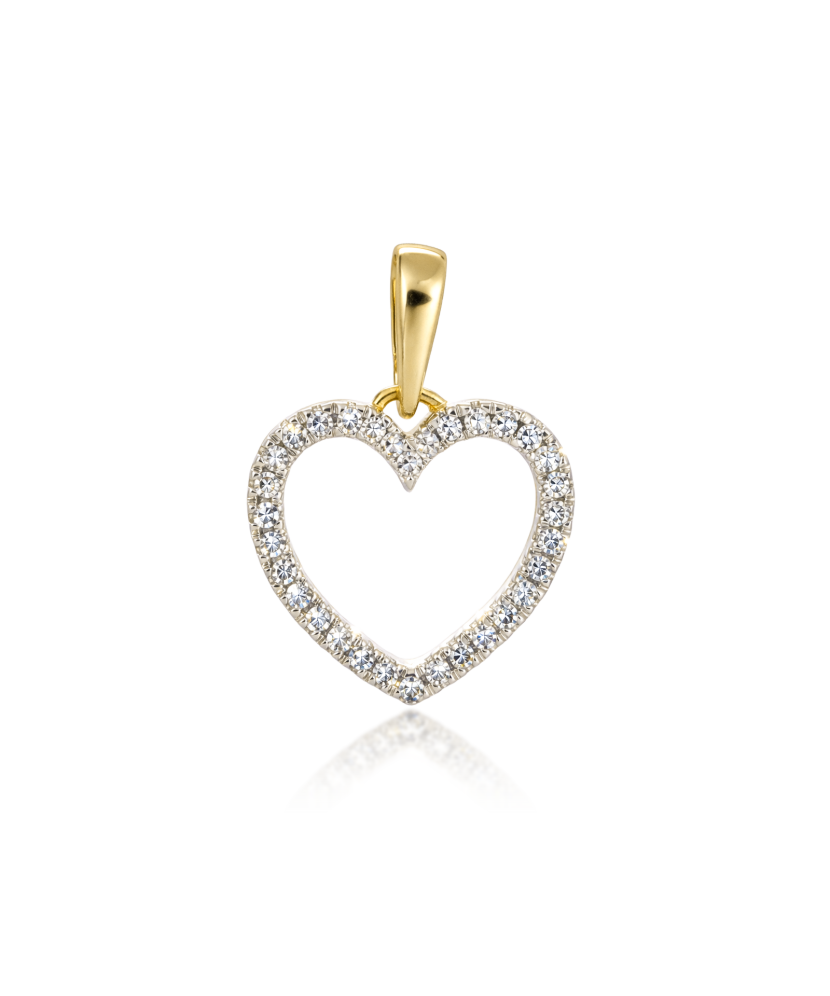 Yellow Gold pendant with diamonds