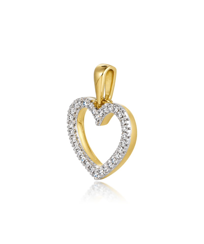 Yellow Gold pendant with diamonds