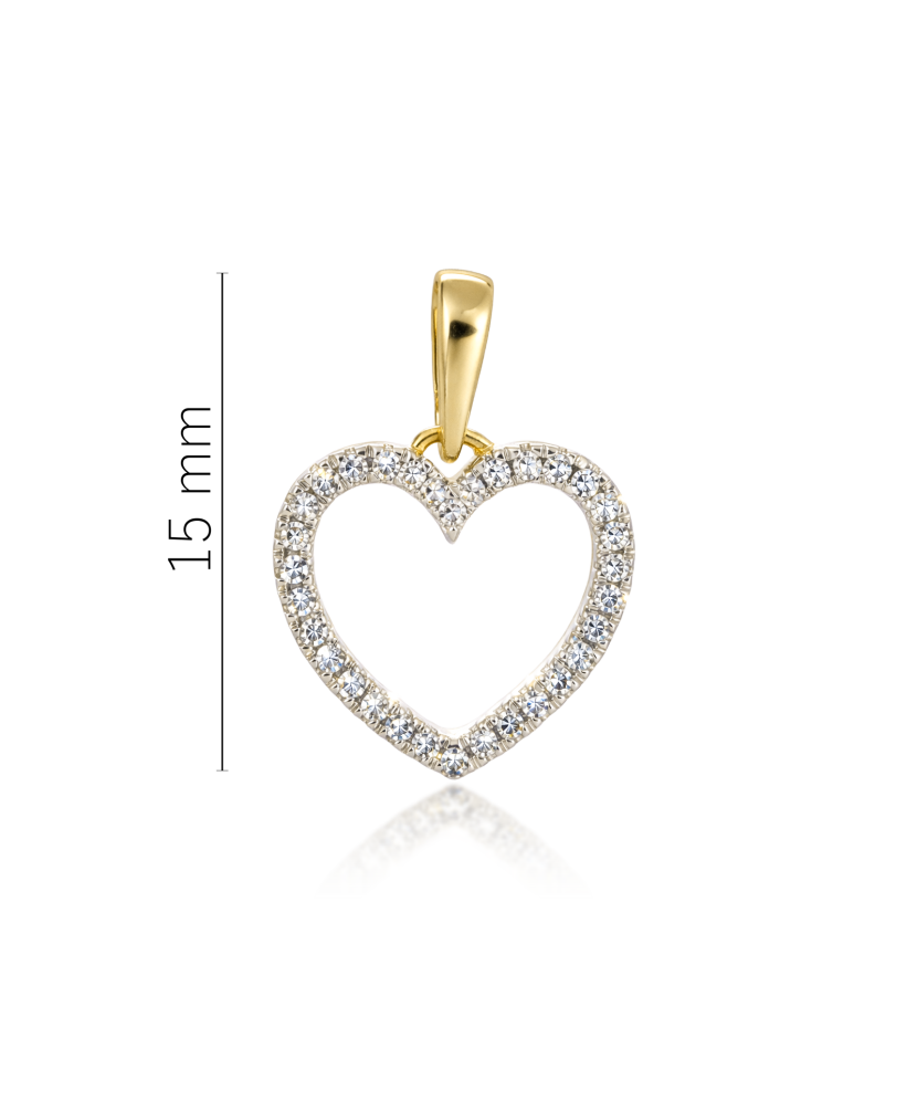 Yellow Gold pendant with diamonds