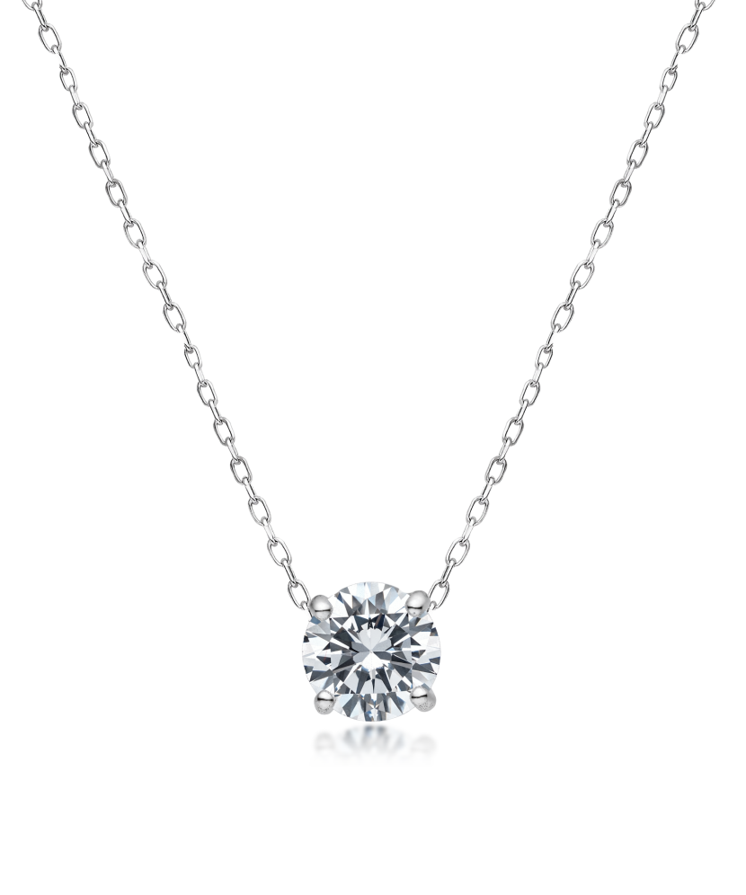 Hõbedast kett tsirkoonripatsiga