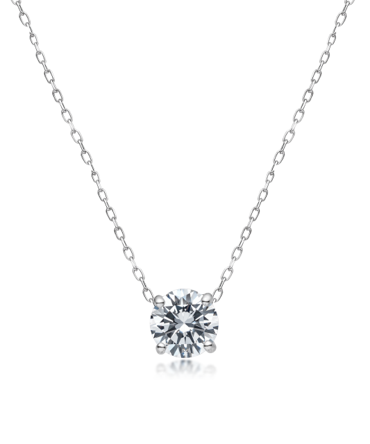 Hõbedast kett tsirkoonripatsiga