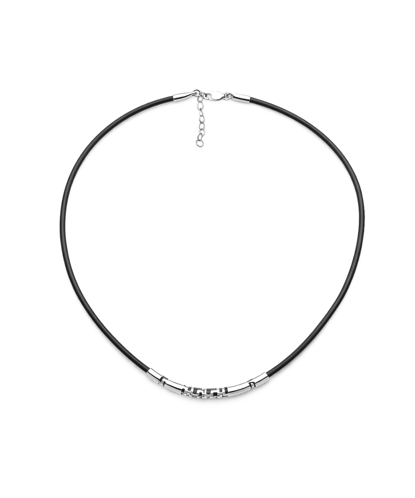 Nahast kett hõbedaga