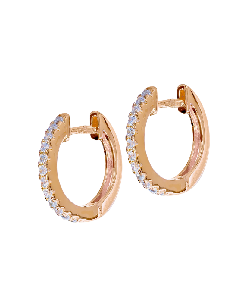 Kullatud Hõbedast kõrvarõngad tsirkoonide