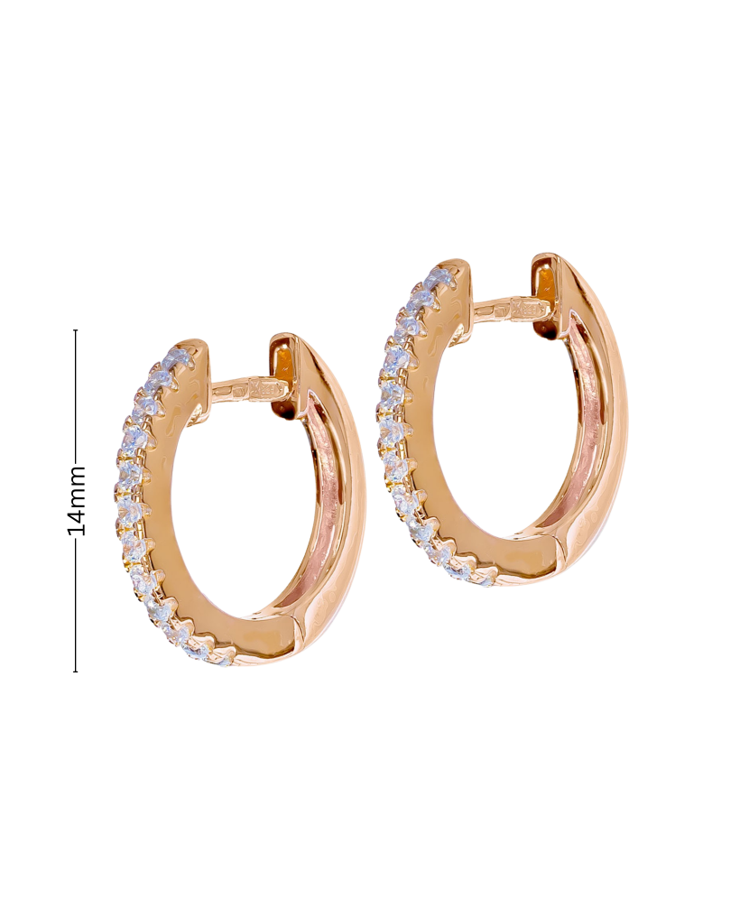 Kullatud Hõbedast kõrvarõngad tsirkoonide