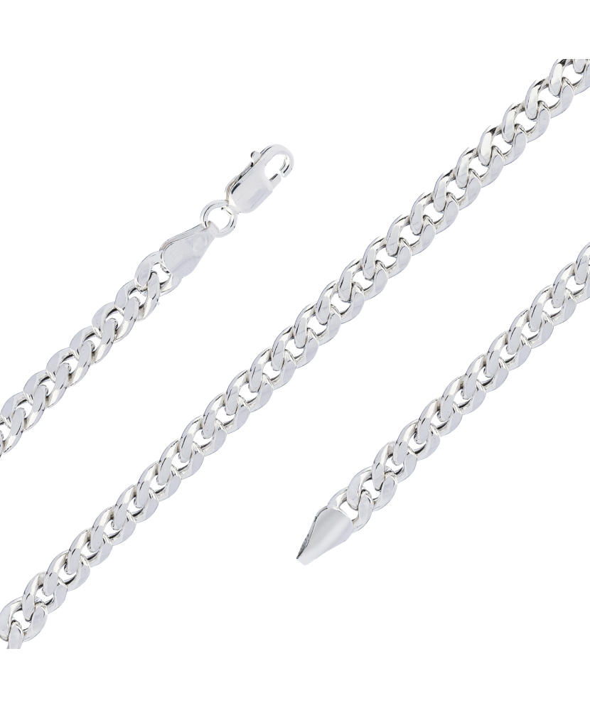 Hõbekett "Curb" Goldinga 03890