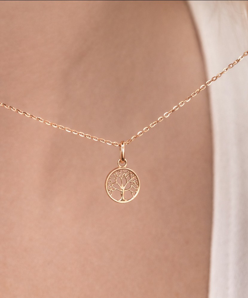 Kuldripats tsirkoonidega "elupuu"