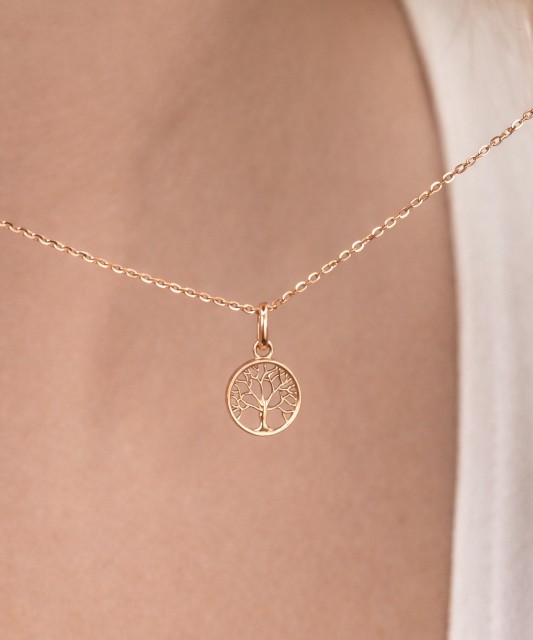 Kuldripats tsirkoonidega "elupuu"