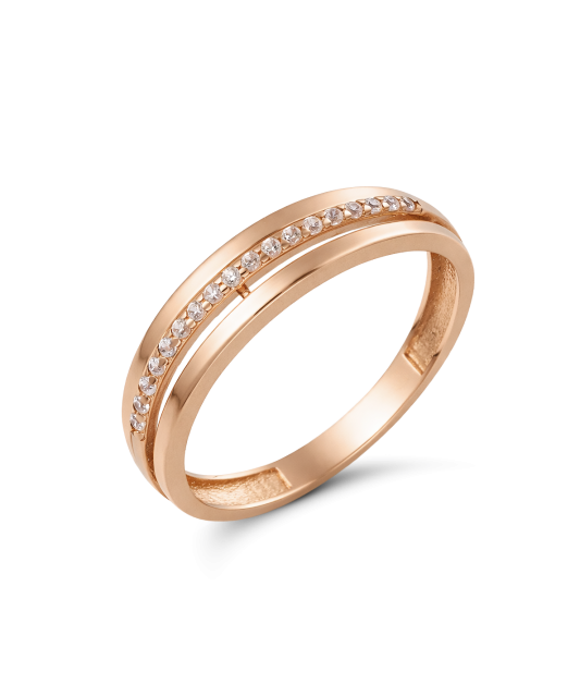 Kuldsõrmus tsirkoonidega