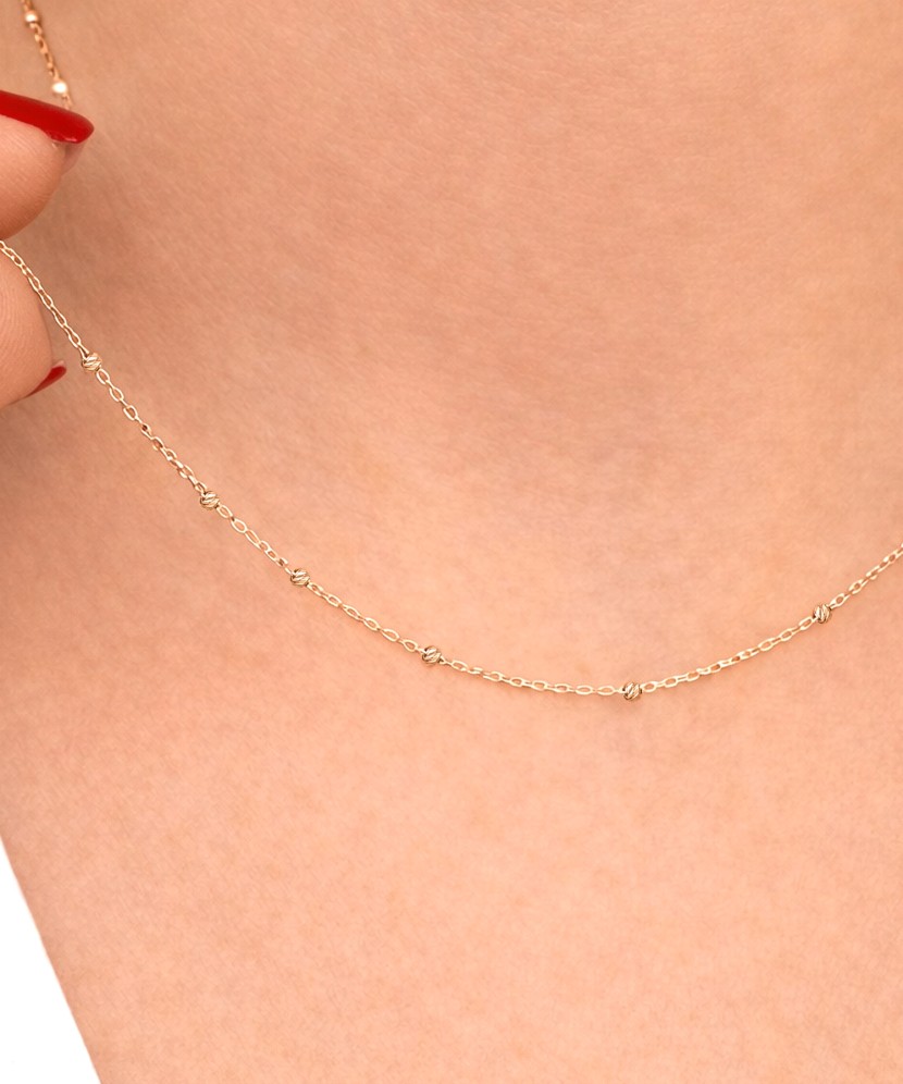 Золотая цепочка45cm