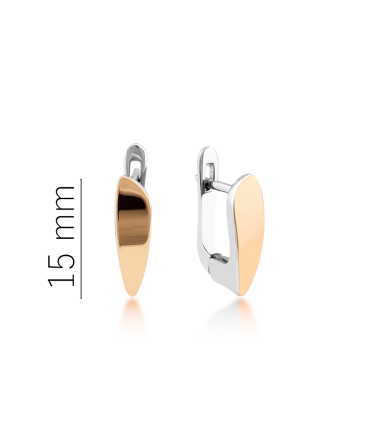 Hõbekõrvarõngad kullatud