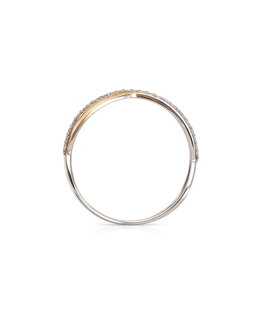 Hõbesõrmus kullatud tsirkoonidega