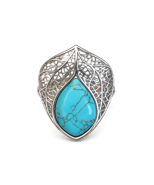 Серебряное кольцо с бирюзой