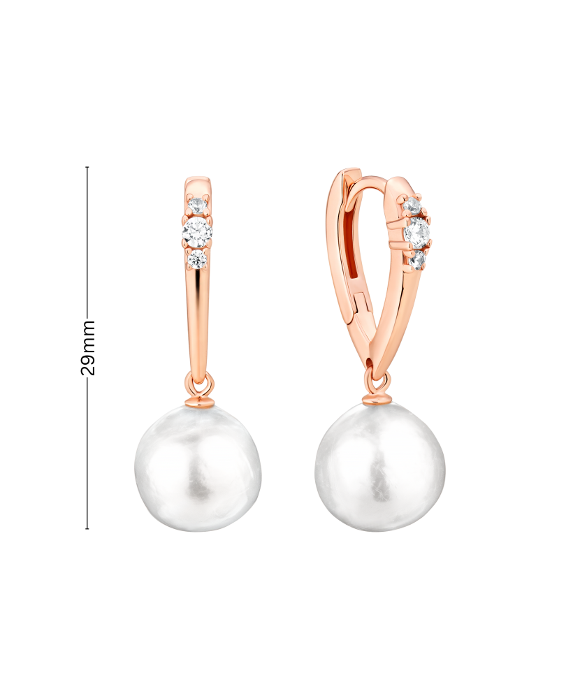 Kullatud hõbedast kõrvarõngad Edisoni pärlitega