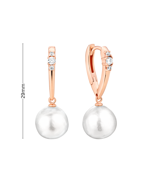 Kullatud hõbedast kõrvarõngad Edisoni pärlitega