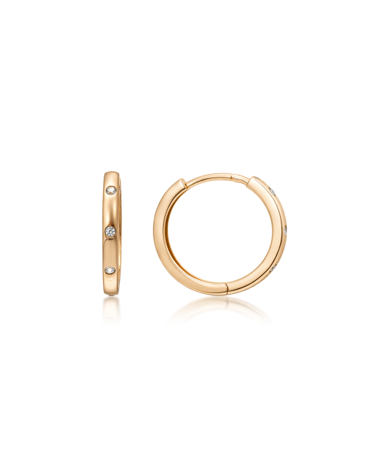 Kuldkõrvarõngad tsirkoonidega