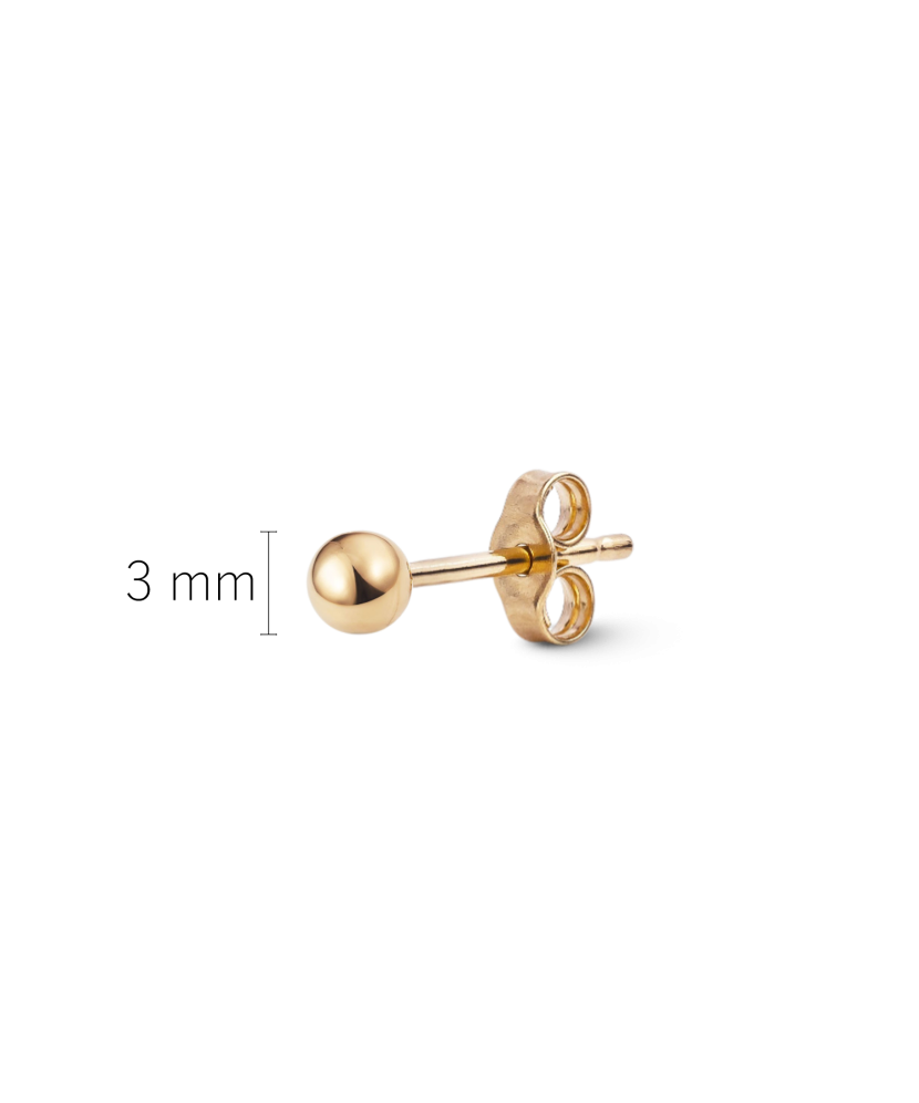 Kullakõrvarõngas 3mm (1tk)