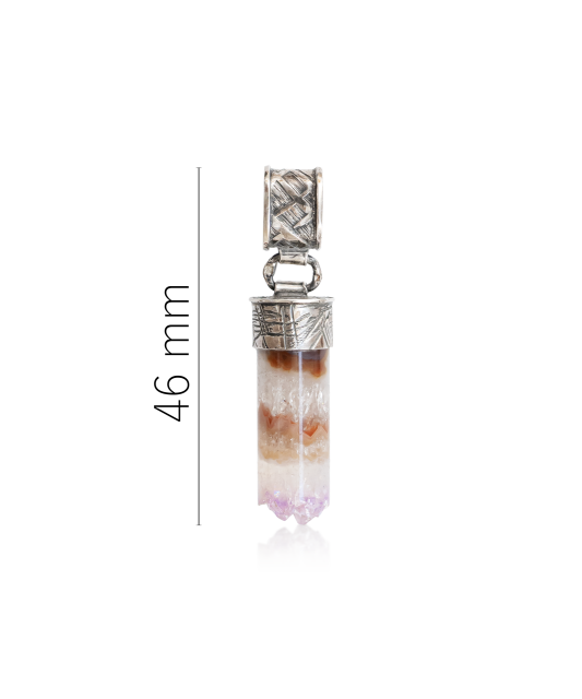 Hõbedast ripats ametüsti ja tsirkoonidega