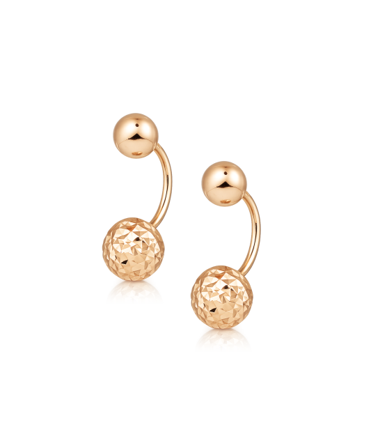 Graveeritud kuldkõrvarõngad