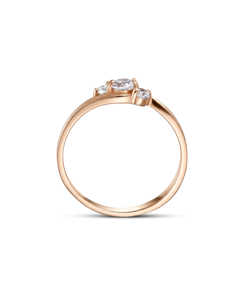 Kuldsõrmus tsirkoonidega