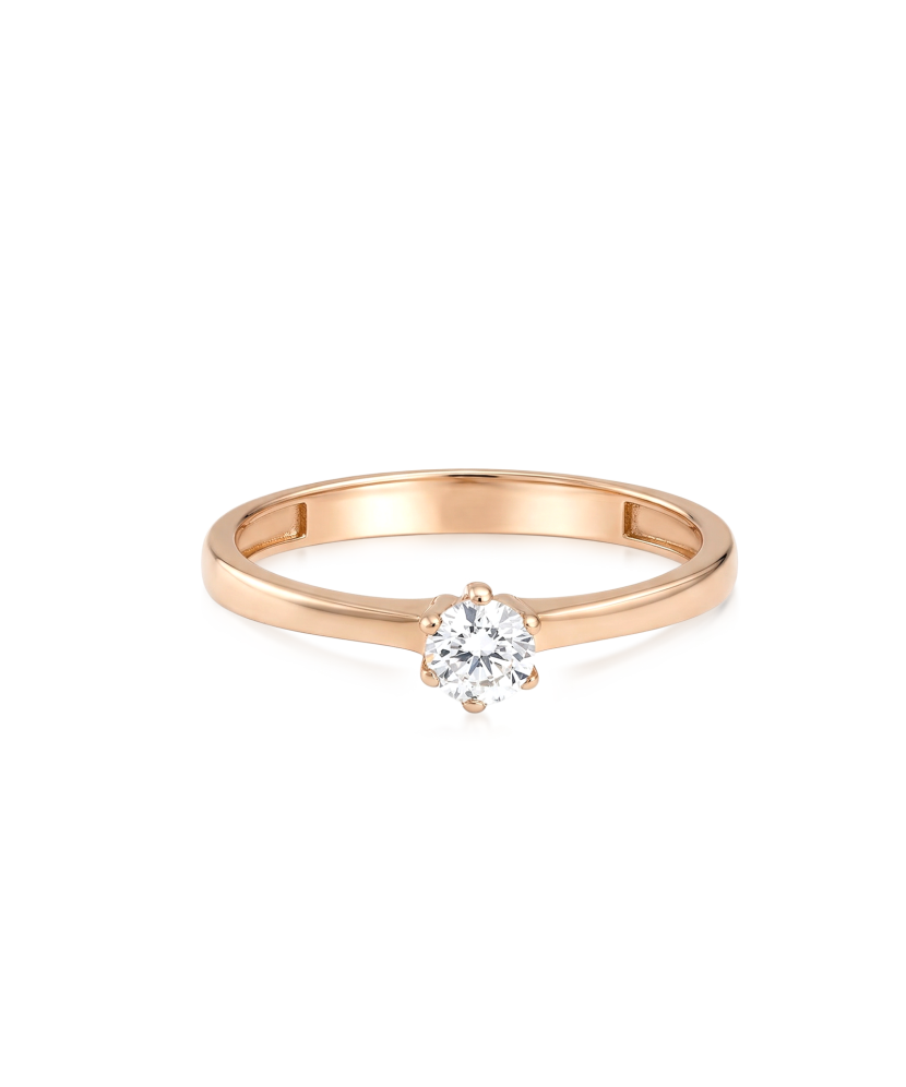 Kuldsõrmus tsirkoonidega