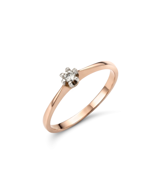 Золотое кольцо с цирконами