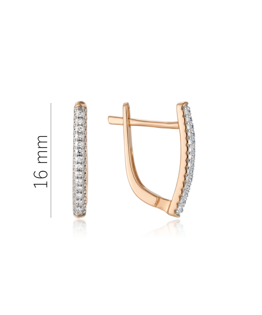 Kuldkõrvarõngad teemanditega