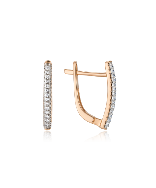 Kuldkõrvarõngad teemanditega