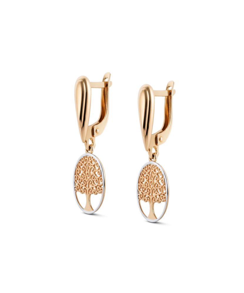 Kuldkõrvarõngad "elupuu"